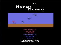 une photo d'Ã©cran de MotoRodeo sur Atari 2600